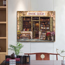 Frameless Oil Paint By Numbers DIY Bookshop Picture Craft Room Decoration Kit
