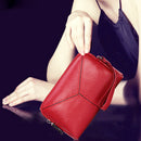 Women PU Leather Multifunction Mini Phone Bag Card Coin Clutch Bag(Red)