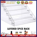 Tiered Acrylic Rack Nail Polish Display Jewelry Stand Kitchen Spice Storage Box