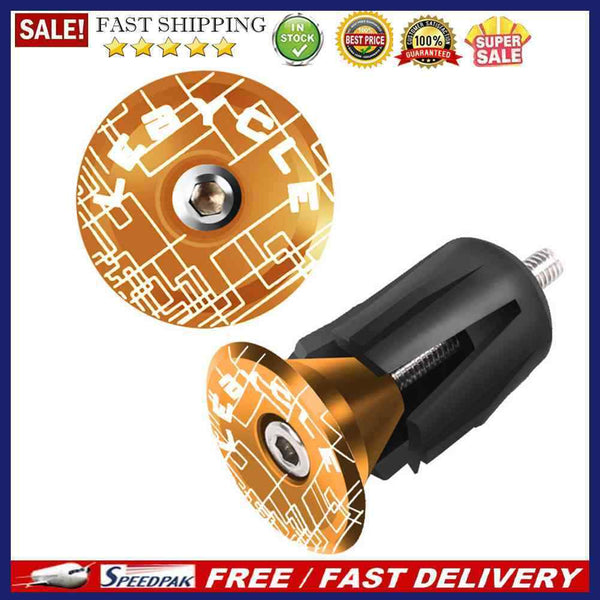 Aluminum Alloy Mountain Road Bike Handle Grips Plug Caps Bicycle Accessories