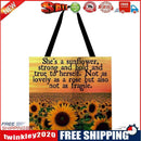 Sunflower alphabet Printed Shoulder Shopping Bag Casual Large Tote Handbag