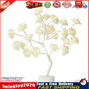 LED Rose Flower Tree Light Fairy Table Ornament Lamp Wedding Decor (White) Newly
