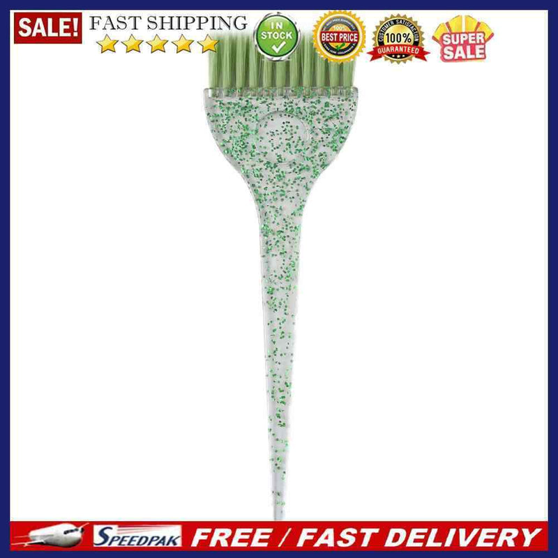 Plastic Crystal Hair Dye Brush Hair Coloring Applicator Hair Comb Barber To