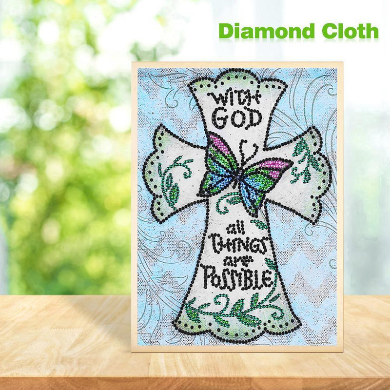 5D DIY Special-shaped Diamond Painting Cross Stitch Mosaic (H128 Butterfly)