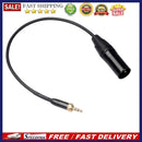Collar Clip Microphone Lead Cable 3.5mm Male to XLR Male Extension Adapter