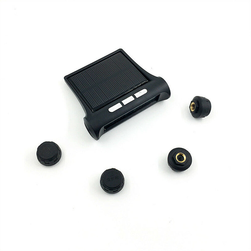 Car Tyre Pressure Temp Monitor TPMS Security Alarm System With 4 External Sensor