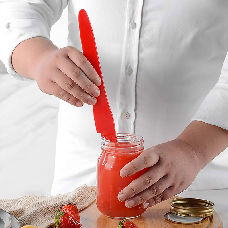 Canning Kit, Canning Jar Lifter with Grip, Anti-Scald Clip Suit, 6pcs (Red)