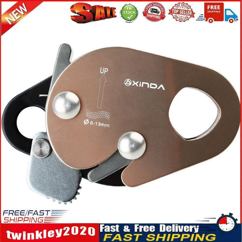 Outdoor Rock Climbing Rappelling 22KN Abseiling Descender Downhill Device Newly