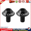 2pcs Aluminum Bicycle Water Bottle Cage Bolt Bottle Holder M5x10mm(Black) Newly