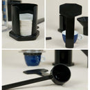 Filter Glass Espresso Coffee Maker Portable French Press Cafe Pot (Clear) Newly