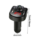 MP3 Player Car FM Transmitter Wireless Bluetooth 5.0 2 USB Fast Charger Adapter