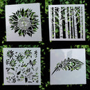 Paper Cards Walls Painting Embossing Template Layering Stencils Scrapbooking