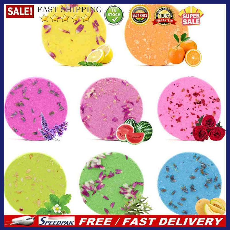 8pcs Skin Moisturizing Exfoliating Essential Oil  Salt Ball Bubble Bomb