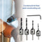 4pcs Countersink Drill Woodworking HSS Drill Bit Kit for Drilling Holes