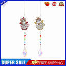 2pcs Crystal Wind Chimes Diamond Hanging Light Catcher Home Decor (ZH014)