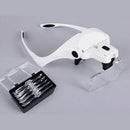 Magnifier Jeweler Bright Magnifying Glass Loupe With 5 Lens LED Light Head