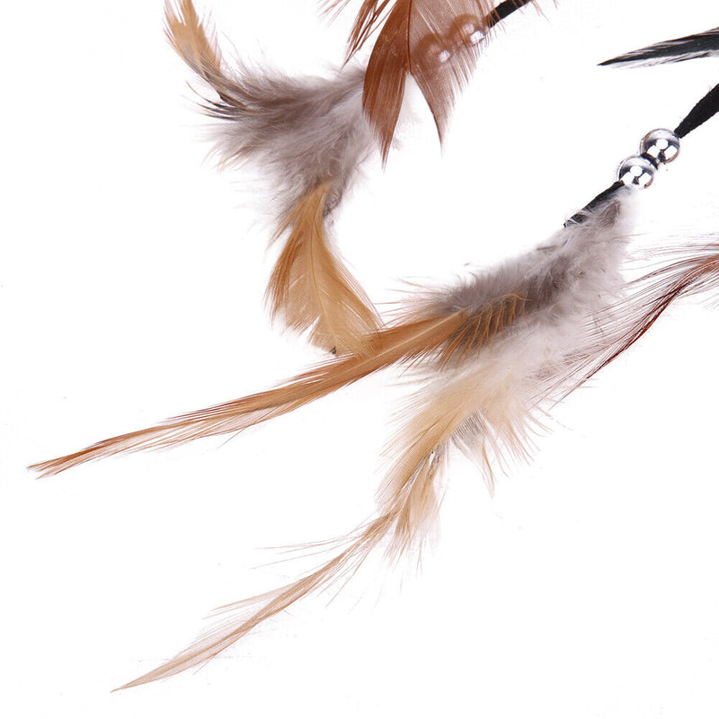 Black Handmade Feathers Catcher Wall Hanging Dream House Car Decor Craft Fes