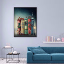 Abstract Book Cabin 5D DIY Full Round Diamond Painting Canvas Rhinestone Artwork