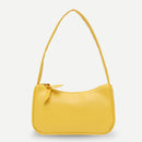 Simple Elegant Women Small Shoulder Bag Pure Color Zipper Casual Sling Handbags