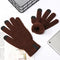 Women Thick Plush Knitted Wool Mitts Full Finger Mittens Sport Cycling Gloves