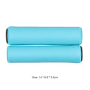 2pcs Bicycle Soft Foam Silicone Sponge Anti-slip Handle Bar Grips (Blue) Newly