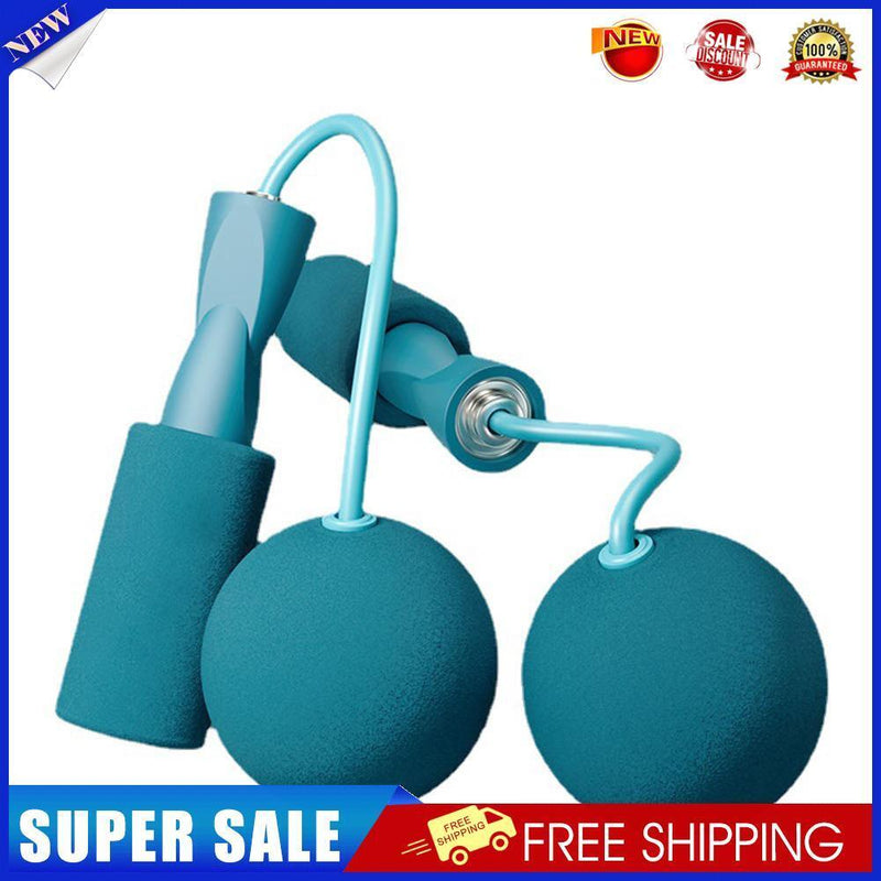 Bearing Weighted Cordless Jump Rope Fitness Speed Skipping Rope (Blue 75mm)