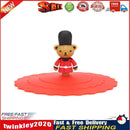 Multi-functional Silicone Dust-proof Bowl Cover Leak-proof Cup Lid (Red) Newly