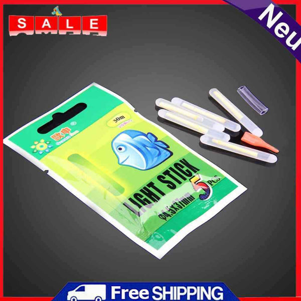 100Pcs Fishing Night Fluorescent Light Float Glow Stick Lightstick 4.5*37mm