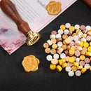 100pcs Retro Fire Painting Pill Octagon Sealing Wax Grain Stamping Envelope