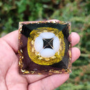 Crystal Orgone Pyramid Healing Reiki Chakra Stones Orgonite Pyramid 6cm (E)