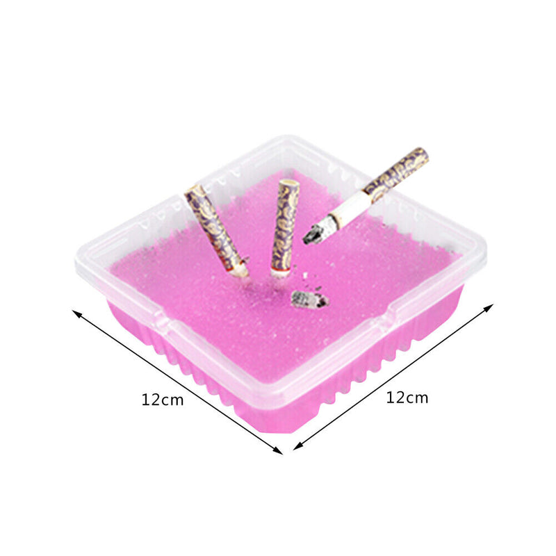 #A 30pcs Disposable Square Ashtray with Magical Sand Desktop Ash Raising Holder
