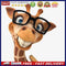 Giraffe with Glasses Oil Paint By Numbers DIY Coloring Cartoon Animal Pictu