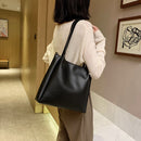 Casual PU Women Crossbody Bag Female Solid Color Large Capacity Shoulder Handbag