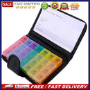 28 Grids Pills Storage Box Portable Tablet Candy Medicine Holder(Rainbow)