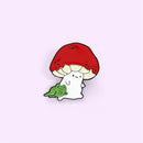 Jewelry Gift Hat Bag Clothes Cat Face Mushroom Pattern Enamel Pin Animal Brooch