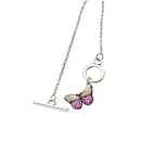 Colorful Butterfly Charm Bracelet Simple Hand Chain for Women Party Jewelry Gift