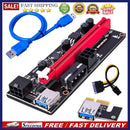 10X Ver009S PCI-e Riser Card PCI Express 1Xto 16X Adapter USB3.0 Data Cable