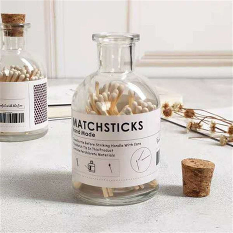 Empty Bottle Scented Candle Match Bottle Storage Bottle Transparent Glass