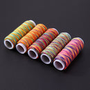 5pcs Rainbow Color Sewing Thread Hand Quilting Embroidery Sewing Thread Newly