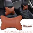 Universal Car Elastic Headrest Automobile Seat Neck Support Pillow (Brown) Newly