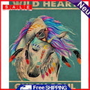 Colorful Horse Oil Paint by Numbers Hand Painted Frameless Picture Home Ornament