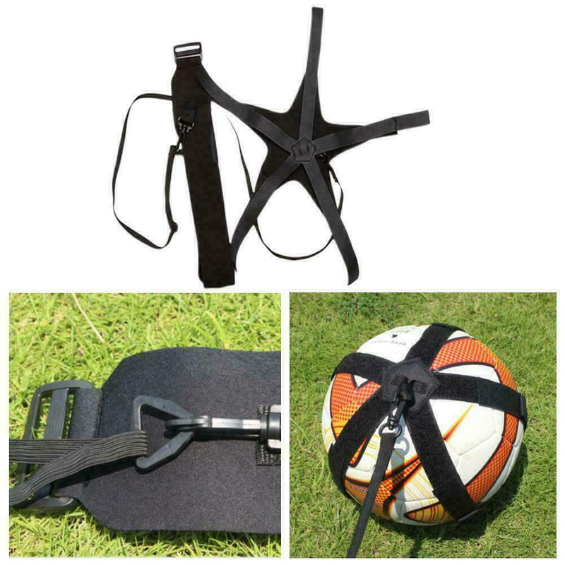 Soccer Football Kick Throw Trainer Solo Practice Training Skill C1H3 Aid Q0U2