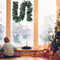 Christmas Rattan Garland Ornametns LED Christmas Wreath Background Pendant