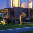 LED Shower Solar Light String Waterproof Yard Art Light (With Support A) Newly