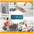 Kitchen Silicone Faucet Absorbent Mat Microfiber Sink Protector (A Green) Newly
