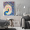 Oil Paint By Numbers Peafowl Frameless Picture Craft Kit for Home Living Room