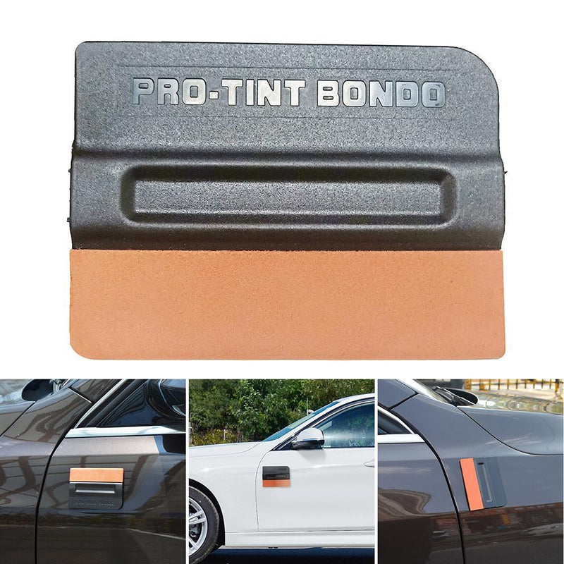 Carbon Fiber Film Magnetic Squeegee with Suede Felt Car Vinyl Wrap Tint Scraper