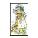 11CT Printed Partial Cross Stitch Craft Cute Girl Artwork Decor (VIP066)