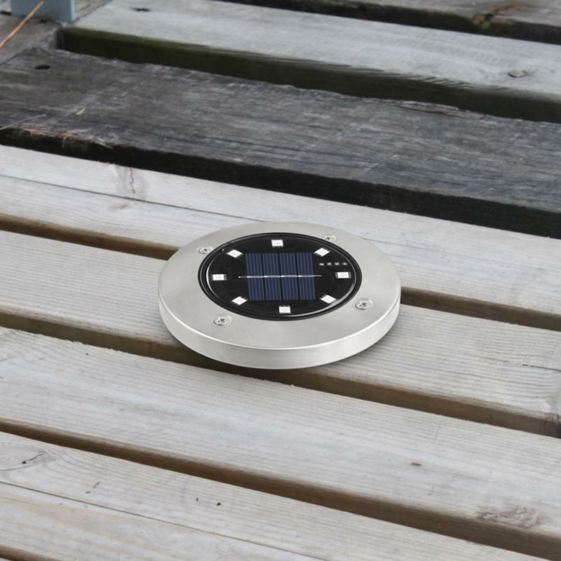 8 LED Garden Solar Power Ground Lights Floor Patio Outdoor Lawn Path Lamp