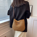 Summer Straw Crossbody Bag Women Beach Holiday Woven Shoulder Handbag Purses
